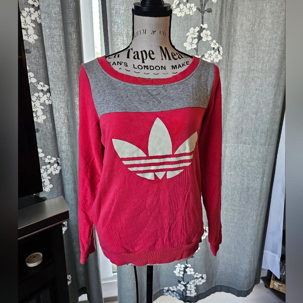 Adidas Retro Hot Pink Ladies Sweater size S